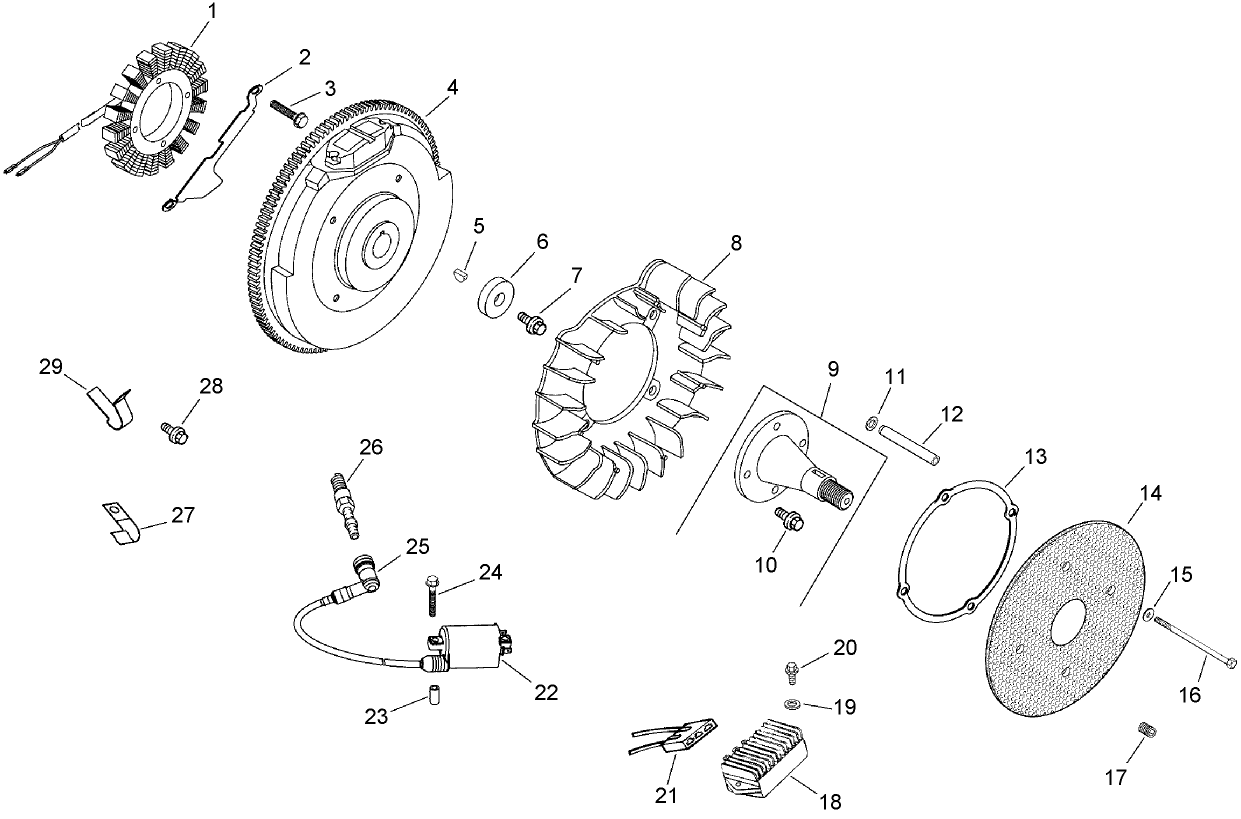 Ignition and Electrical Assembly  Kohler CH745-0007