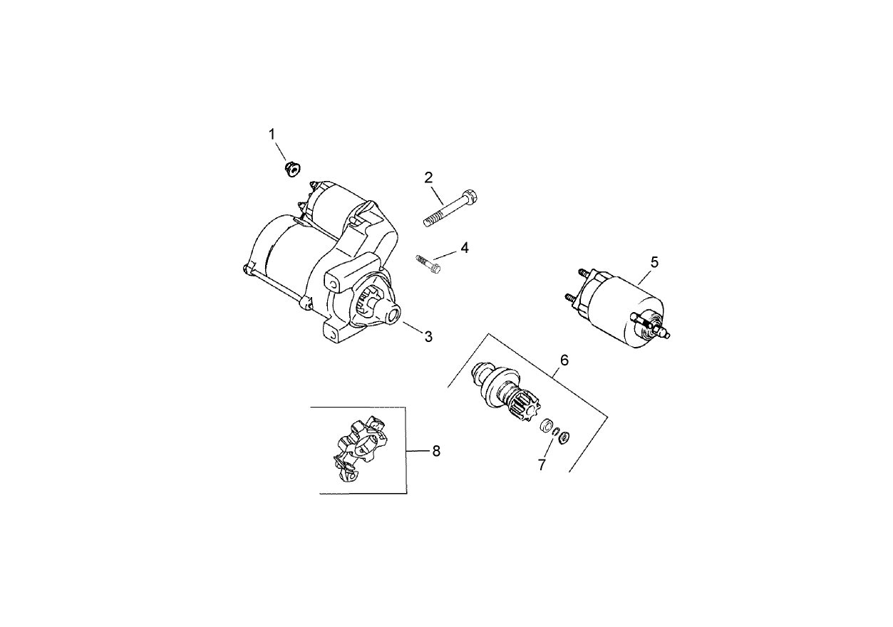 Starting System Assembly  Kohler CH745-0007