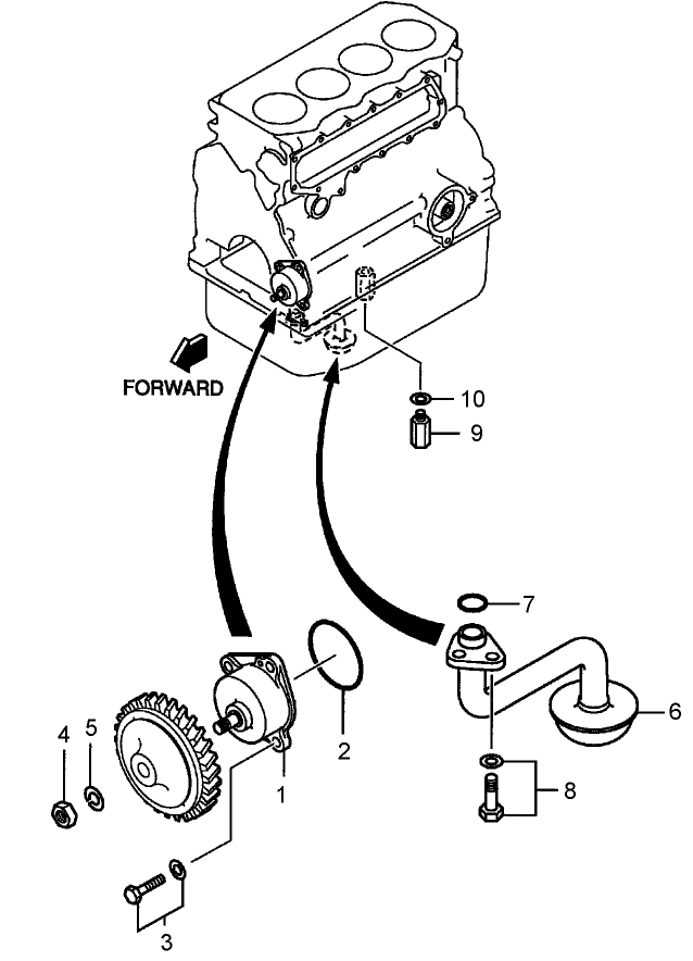 Oil Pump and Oil Strainer Assembly