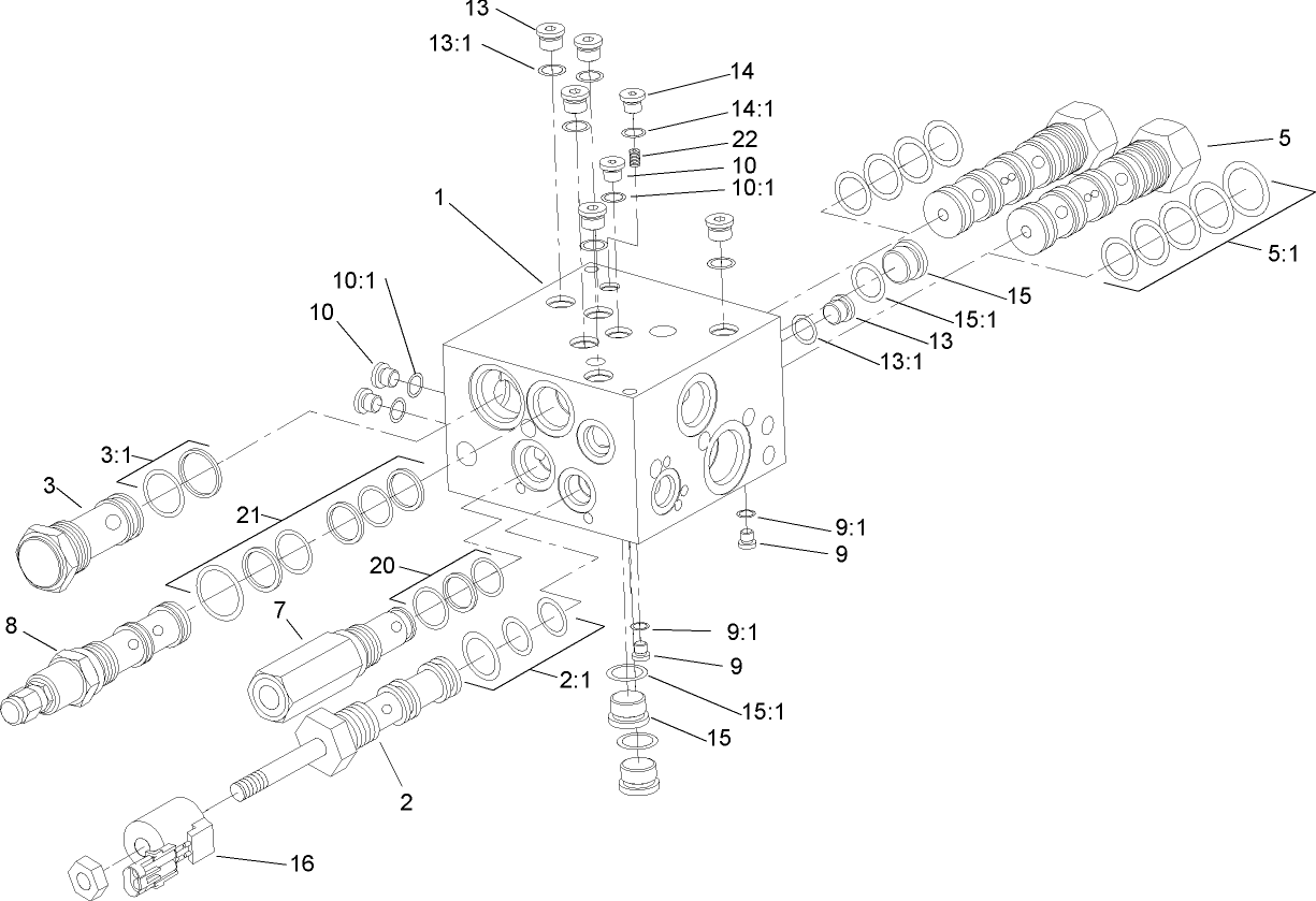 Four Wheel Drive Manifold Assembly No. 100-3054