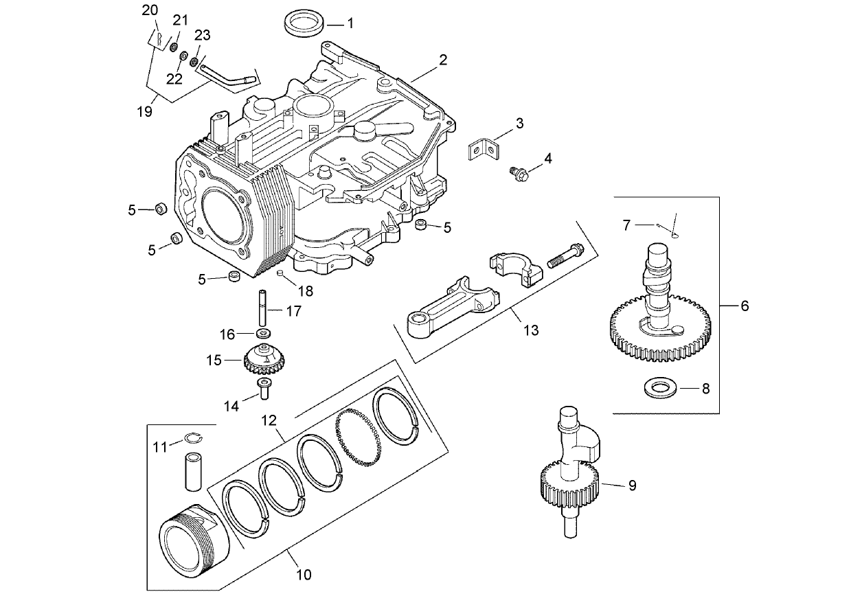 Crankcase Assembly  Kohler CV13T 21540
