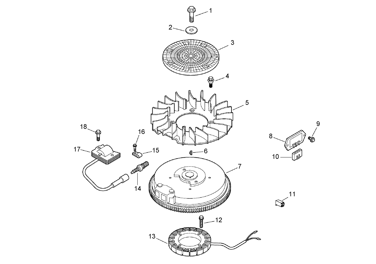 Ignition and Electrical Assembly  Kohler CV13T 21540