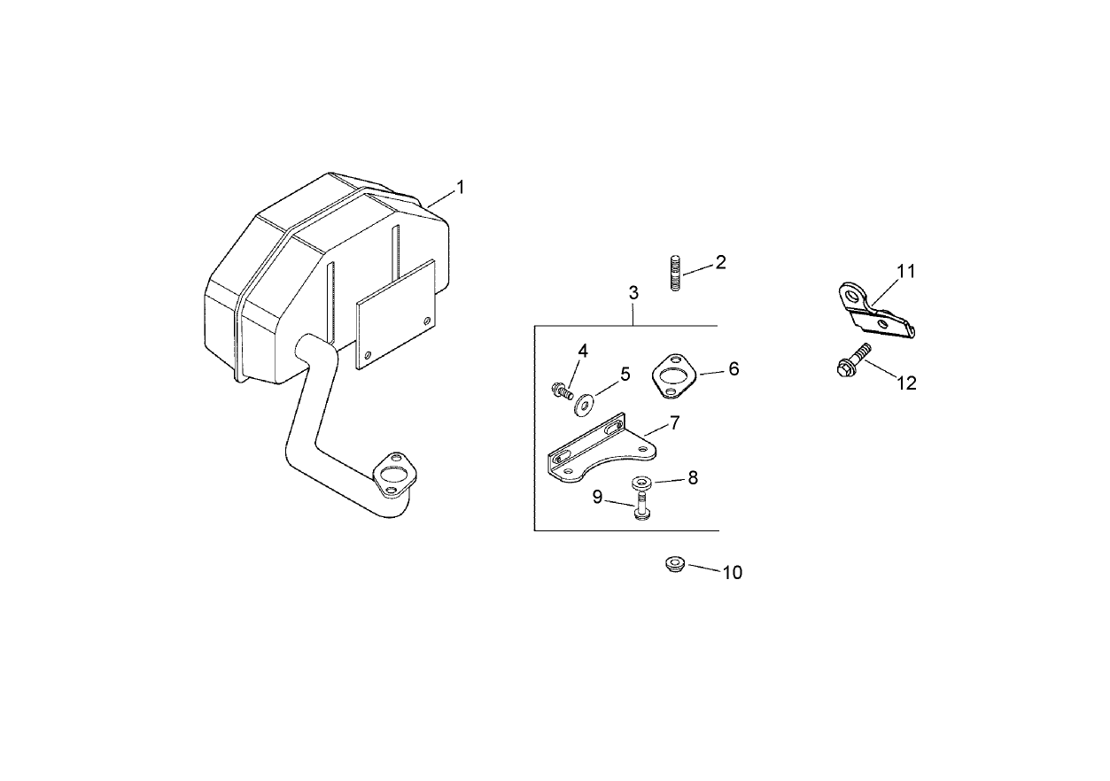 Exhaust Assembly  Kohler CV13T 21540
