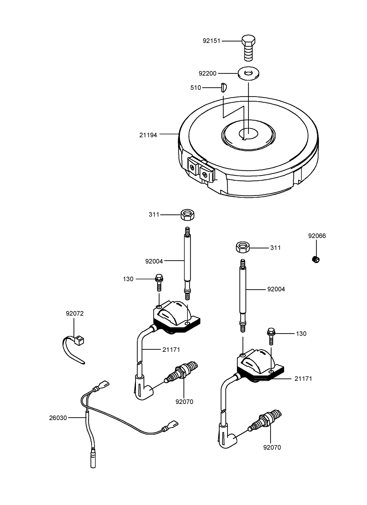 Electric Equipment Assembly  Kawasaki FH541V-BS23-R