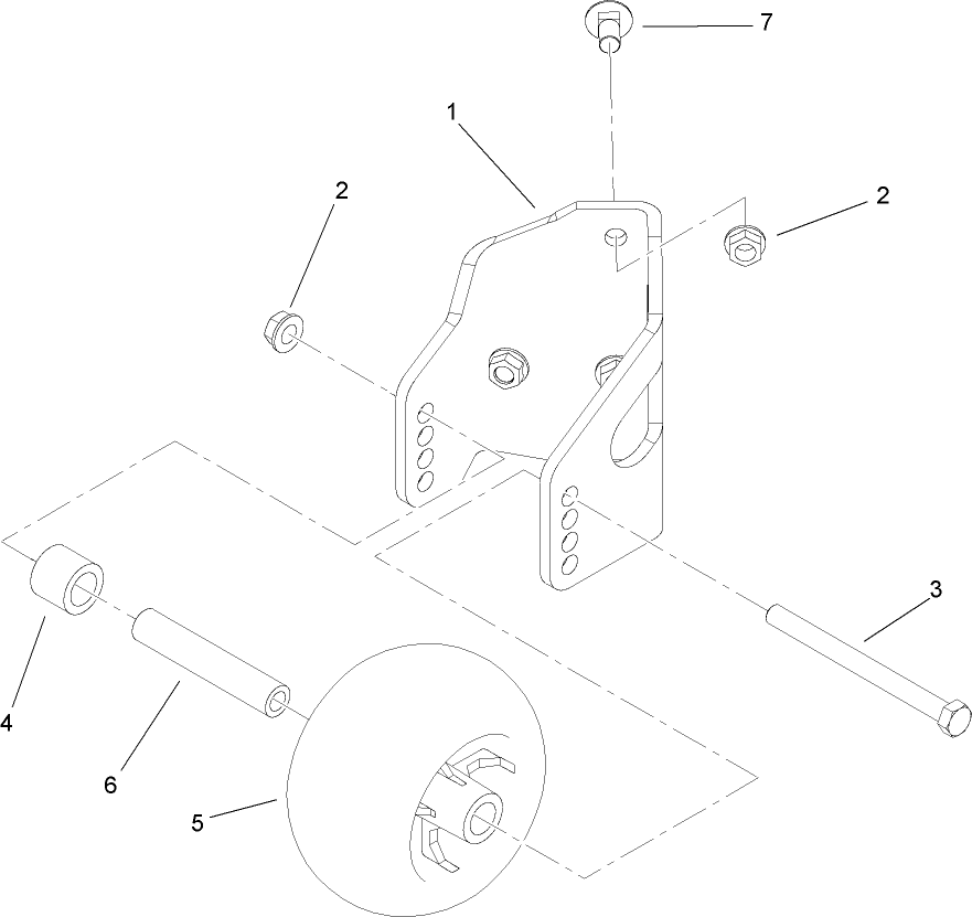 Discharge Side Anti-Scalp Roller Kit Assembly