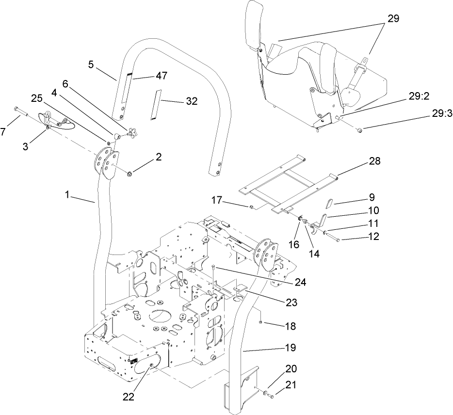 Roll-Over-Protection-System Assembly No. 107-8093