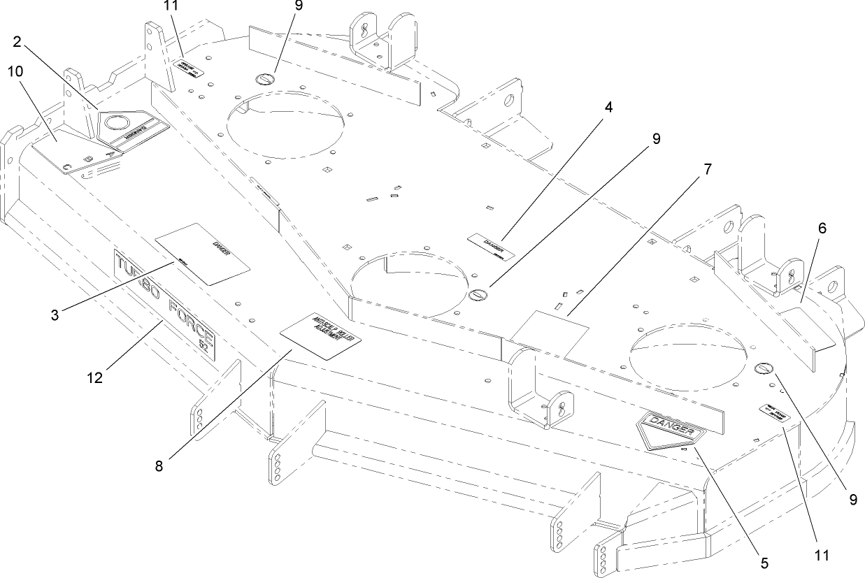 Deck Decal Assembly No. 107-1669