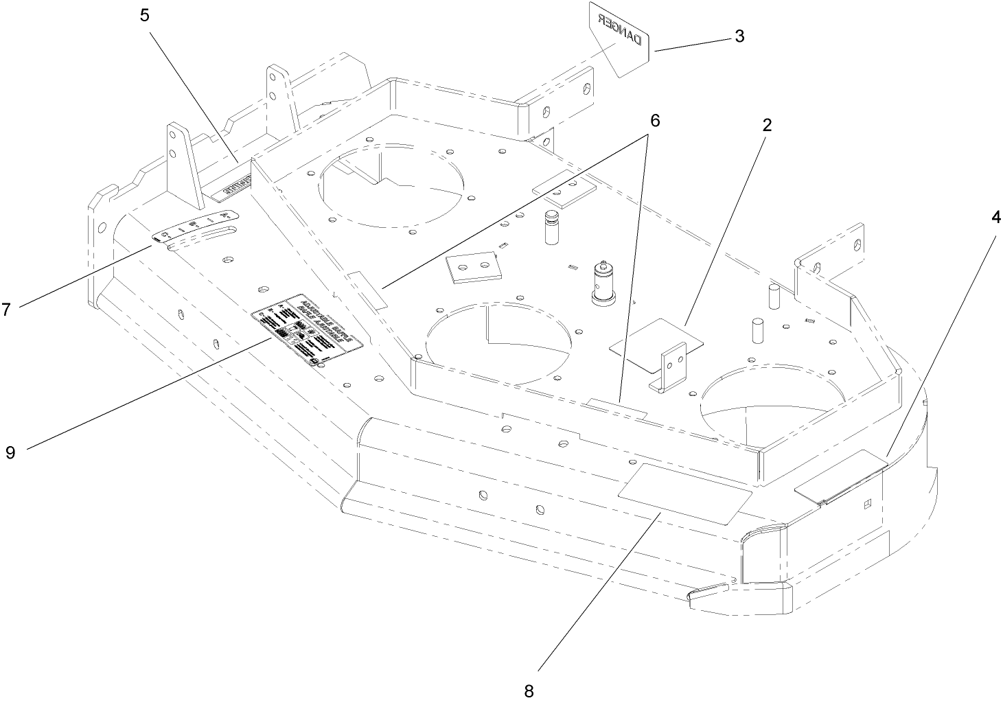 Deck Decal Assembly No. 110-4908