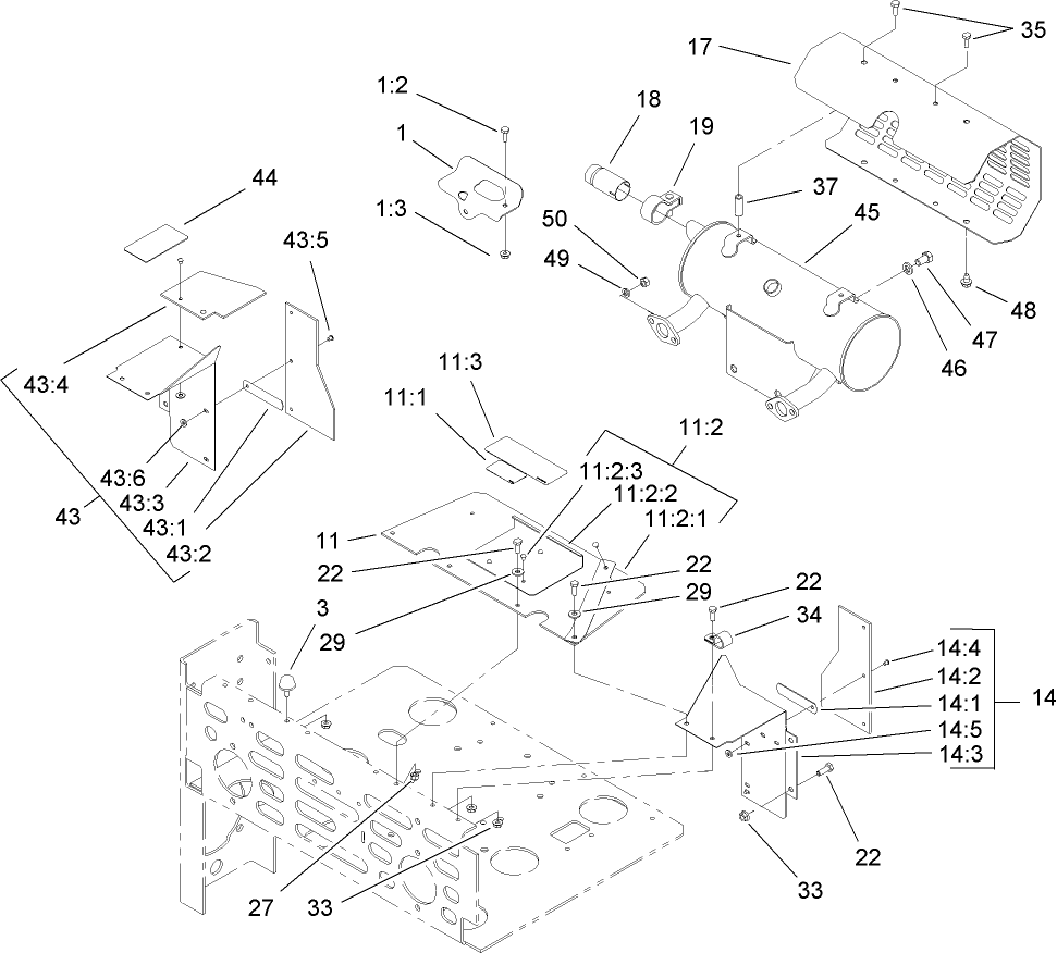 Muffler and Guard Assembly