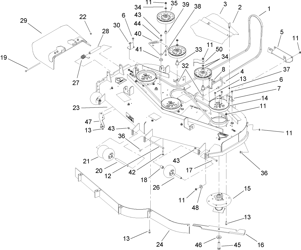 60 Inch Deck Assembly