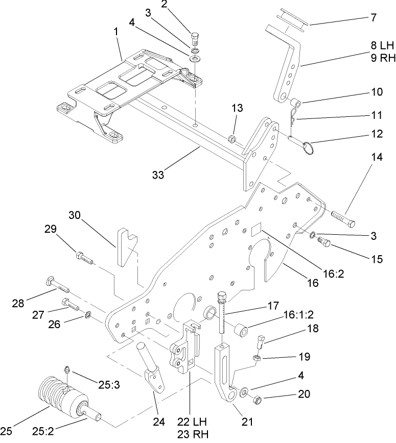 Engine Mount and Frame Assembly