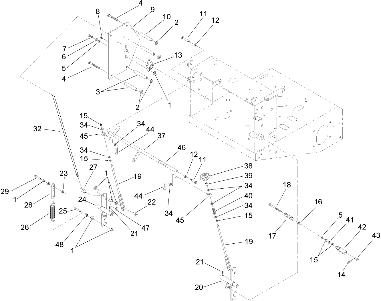 Pivot and Linkage Assembly