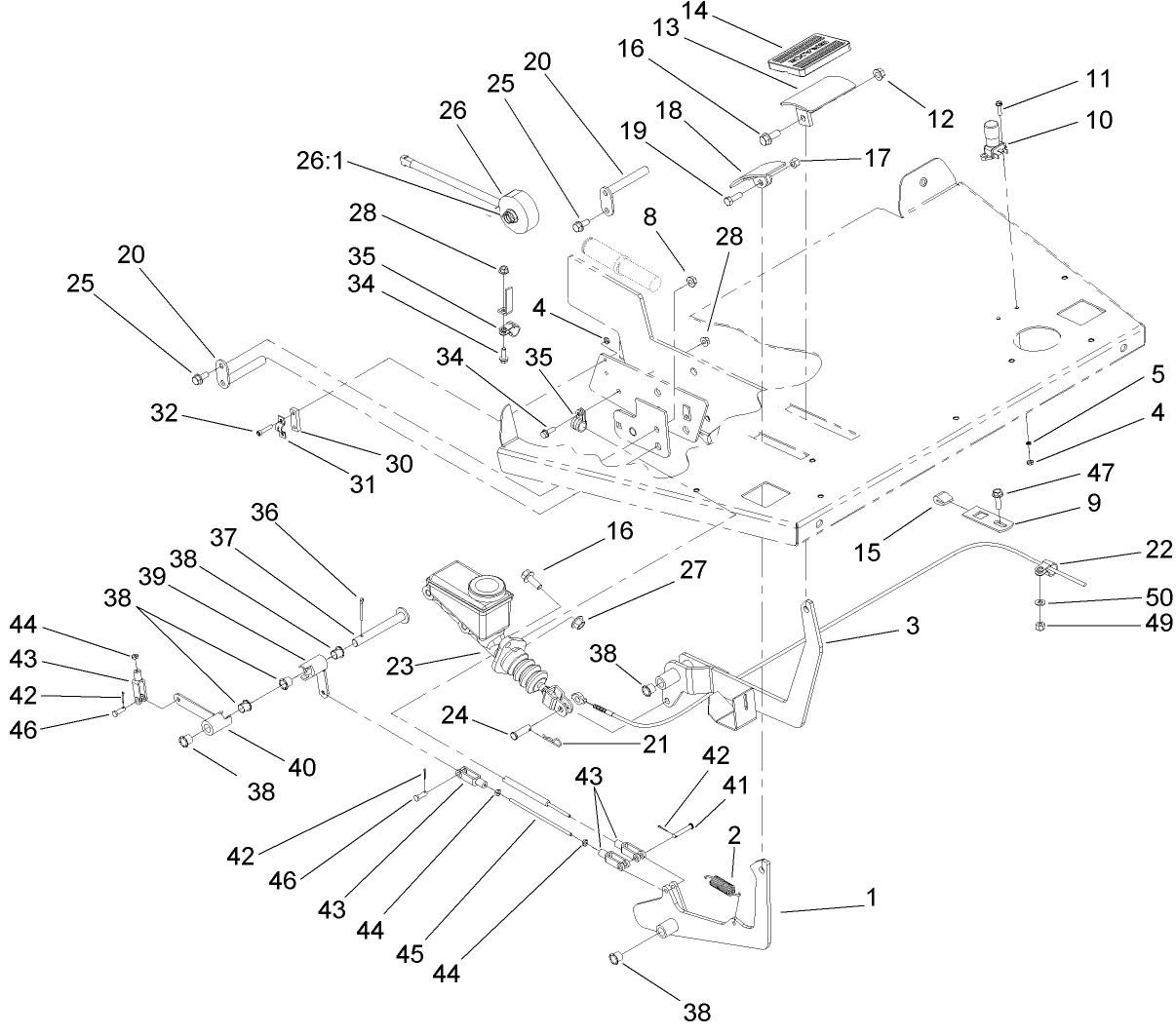 Brake and Accelerator Pedal Assembly