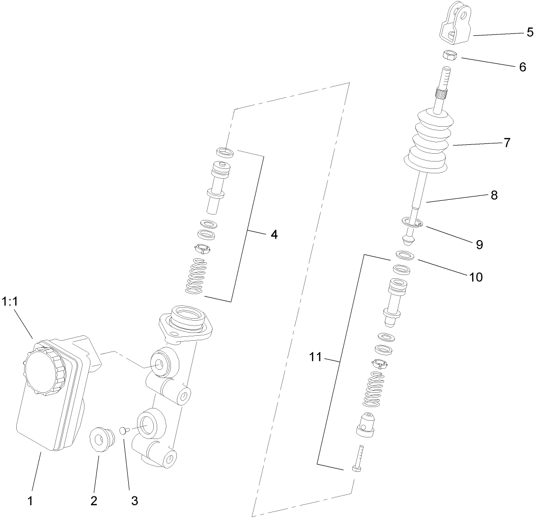 Master Cylinder Assembly No. 94-3800