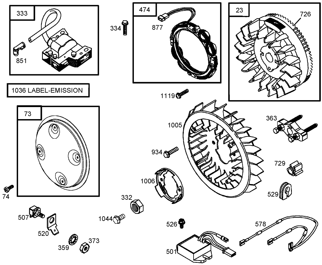 Blower Housing Assembly  Briggs and Stratton 356447-0200-E1