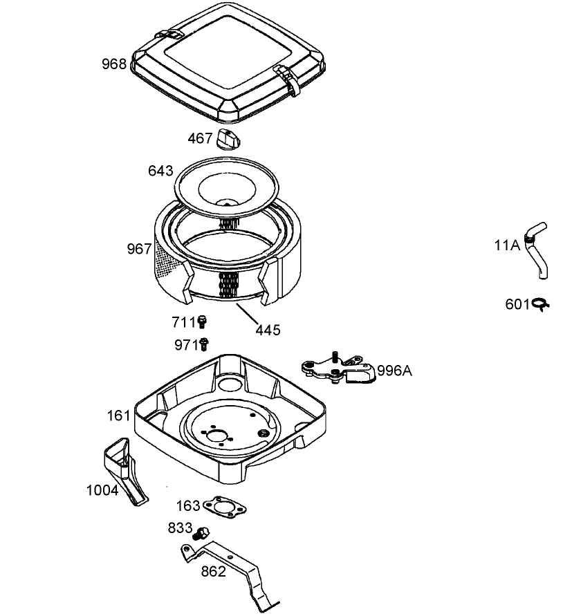 Air Cleaner Assembly  Briggs and Stratton 356447-0200-E1
