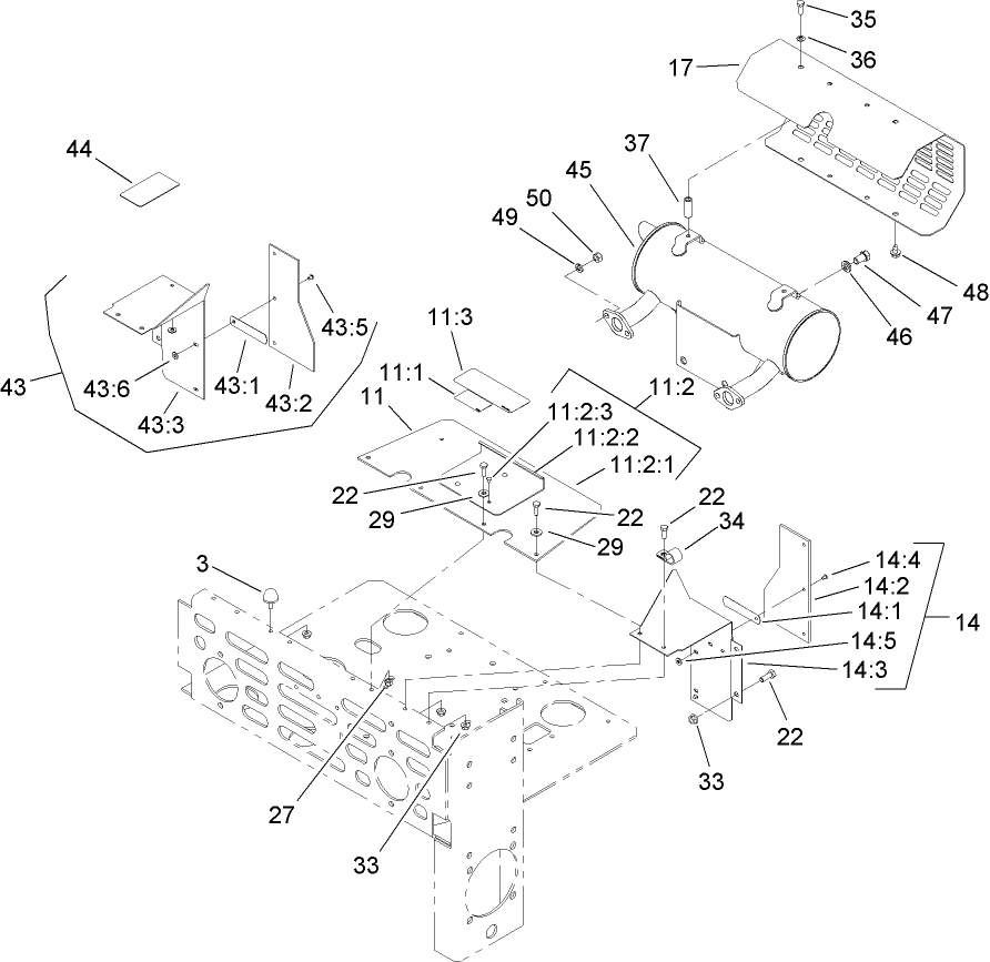 Muffler and Guard Assembly