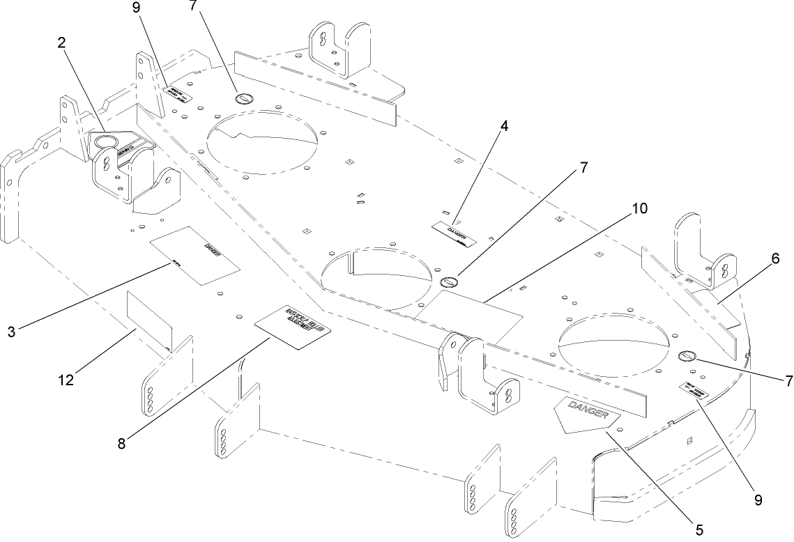 Deck Decal Assembly No. 107-1666