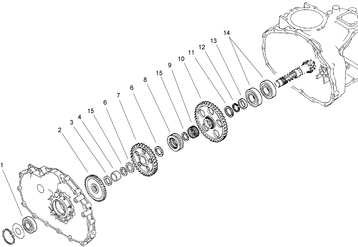 Countershaft Assembly  Transaxle Assembly No. 105-4190