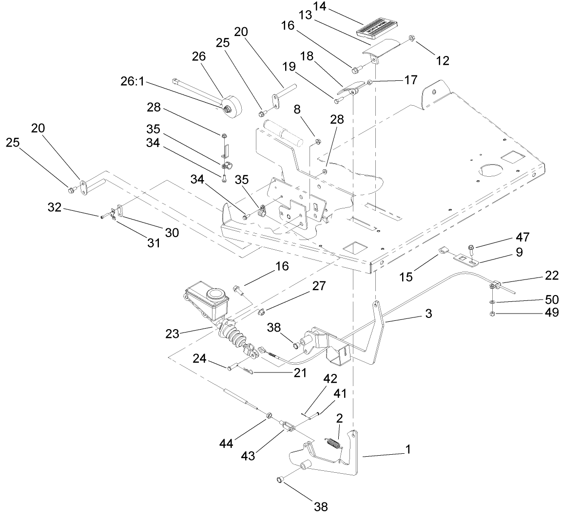 Brake and Accelerator Pedal Assembly