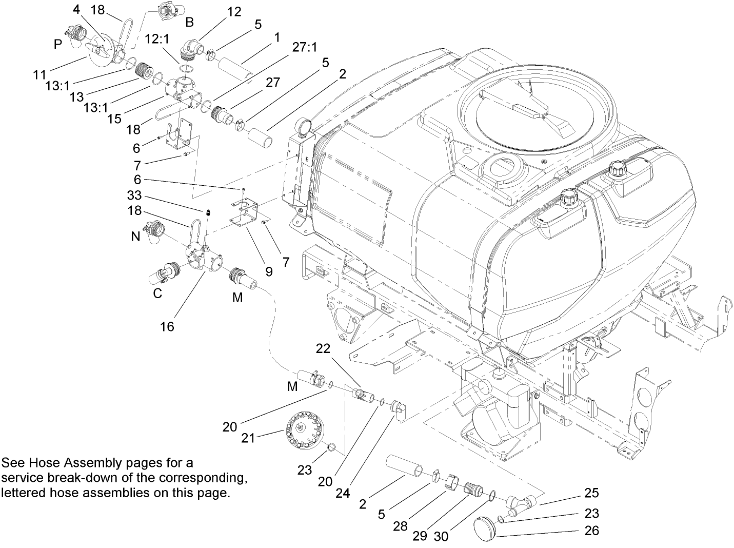 Sprayer Component Assembly No. 1