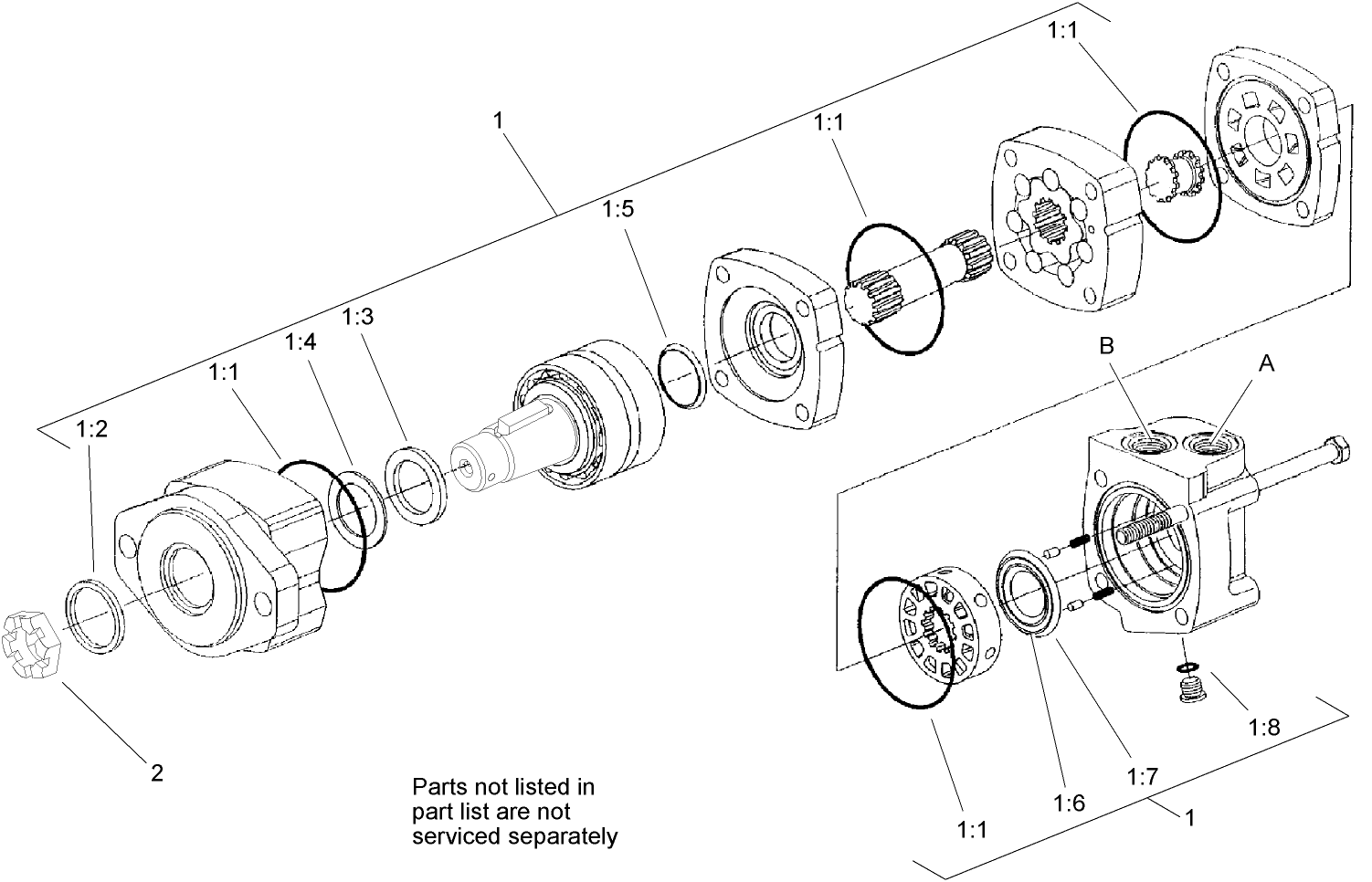 Hydraulic Motor Assembly No. 98-8280