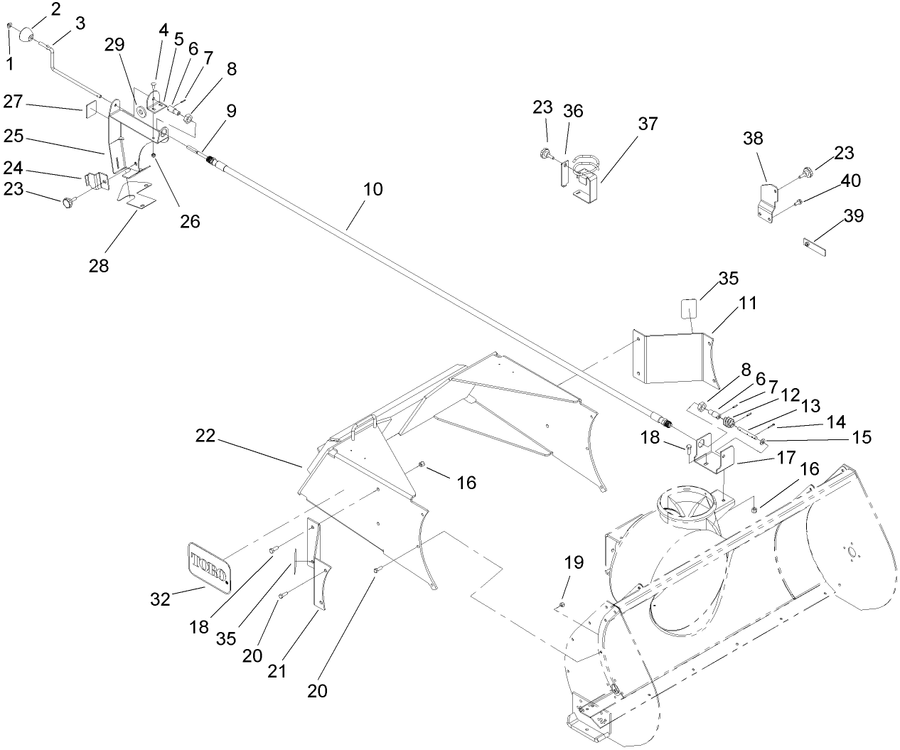 Crank and Mounting Assembly