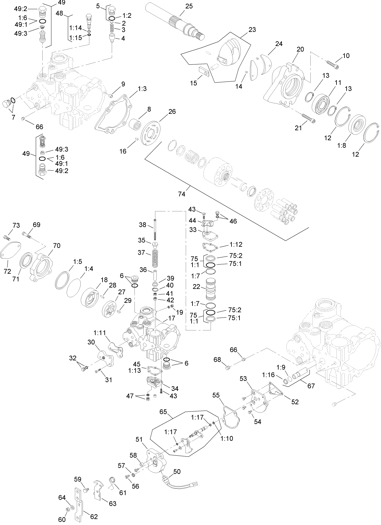 Hydrostat Pump Assembly No. 106-0335