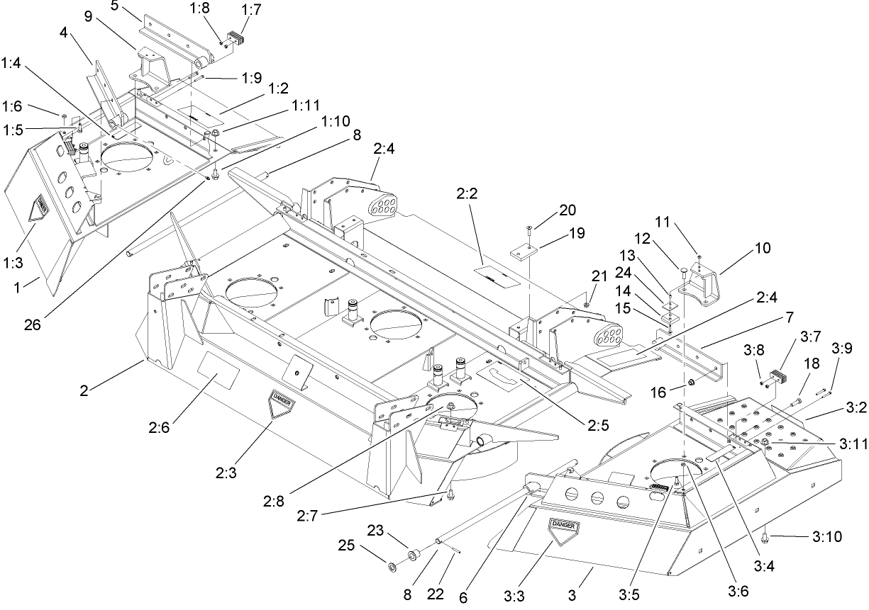 Deck and Wing Assembly
