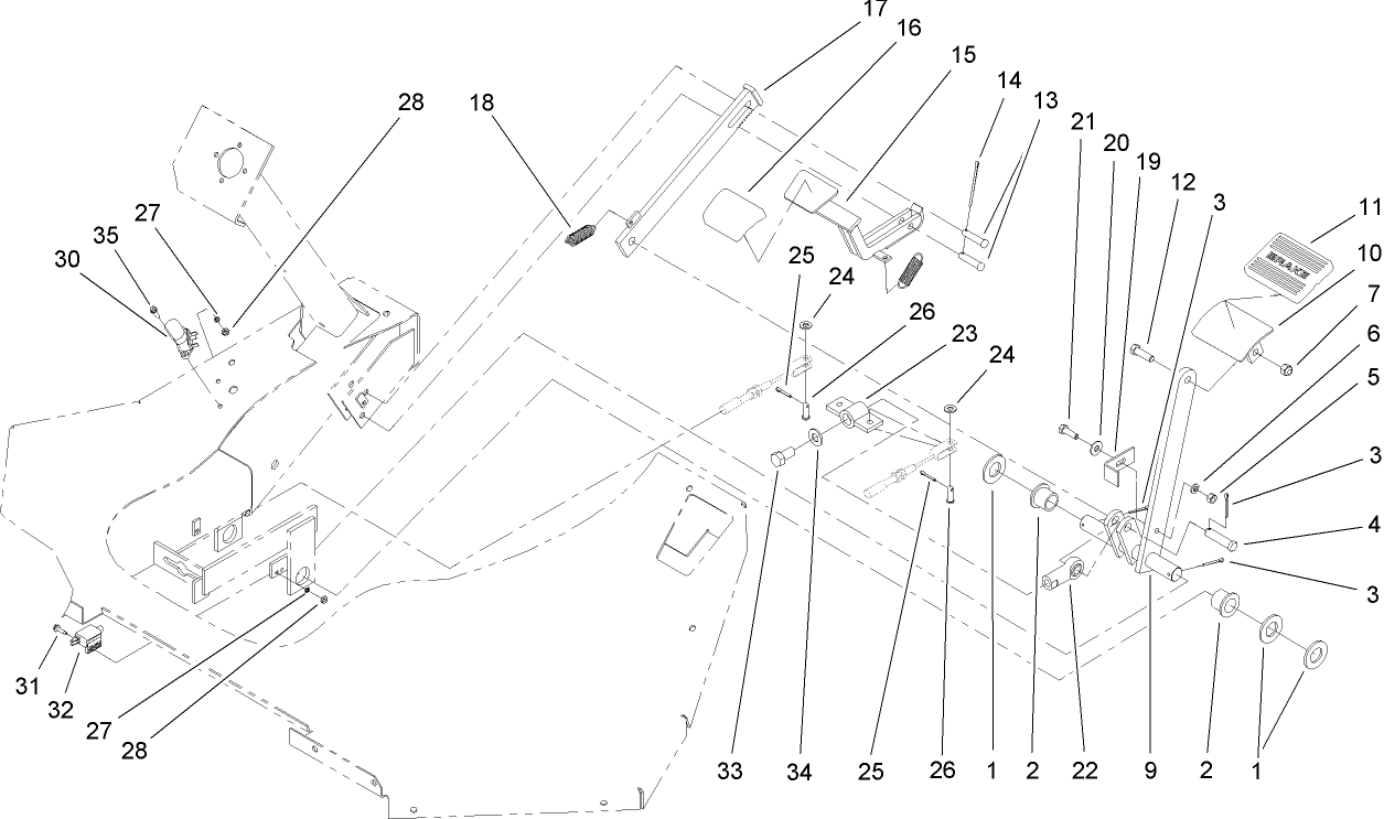 Brake and Pedal Assembly