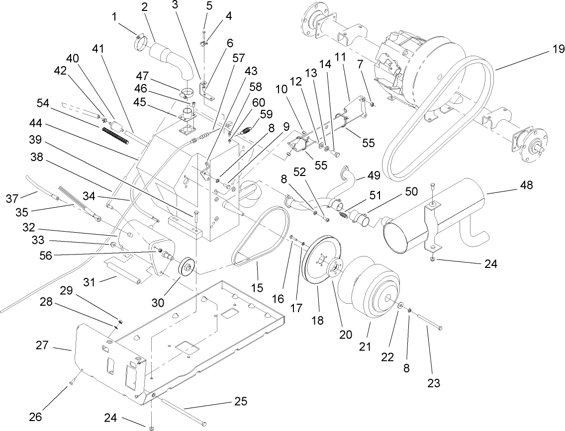 Engine and Clutch Assembly
