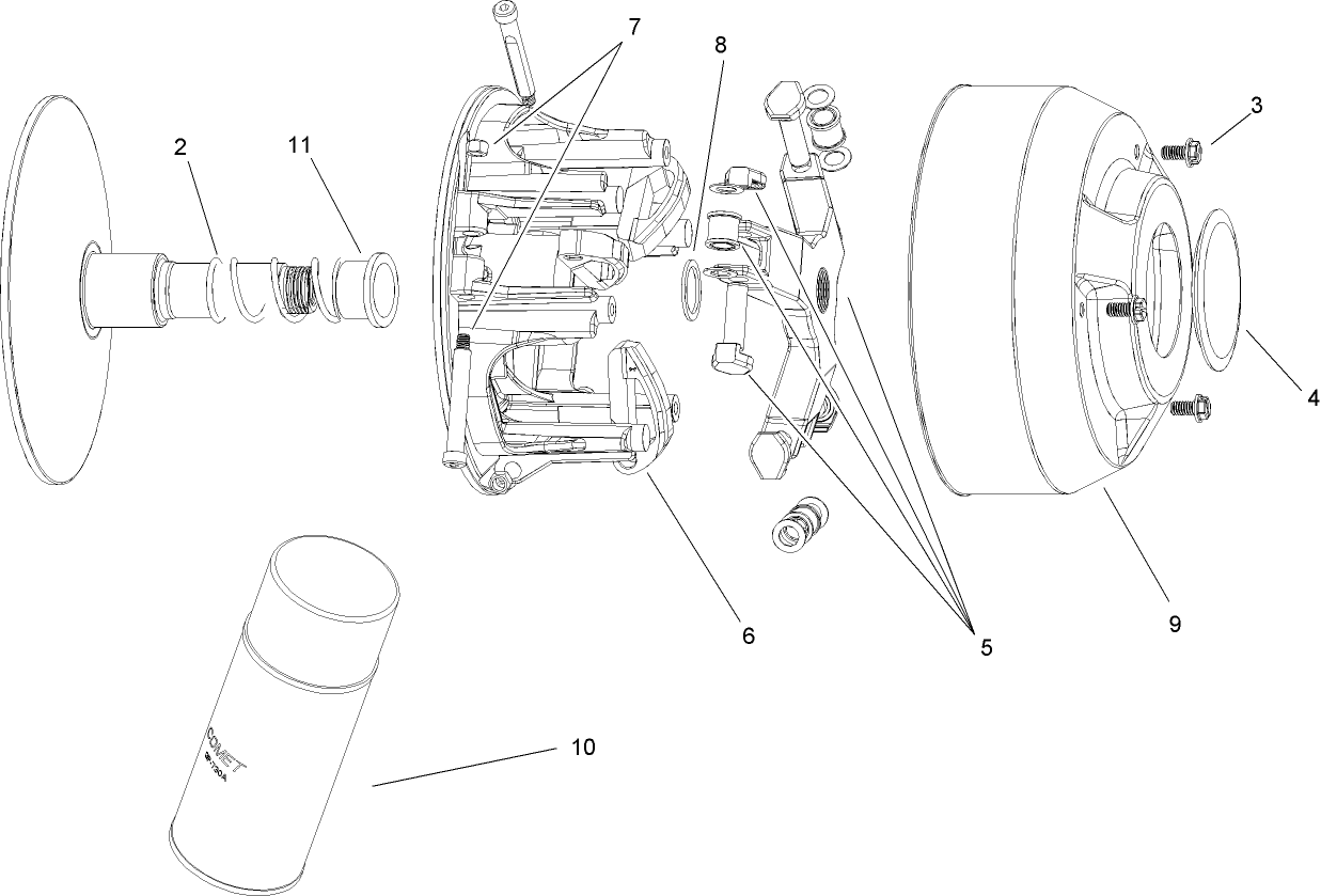Drive Clutch Assembly No. 108-7013
