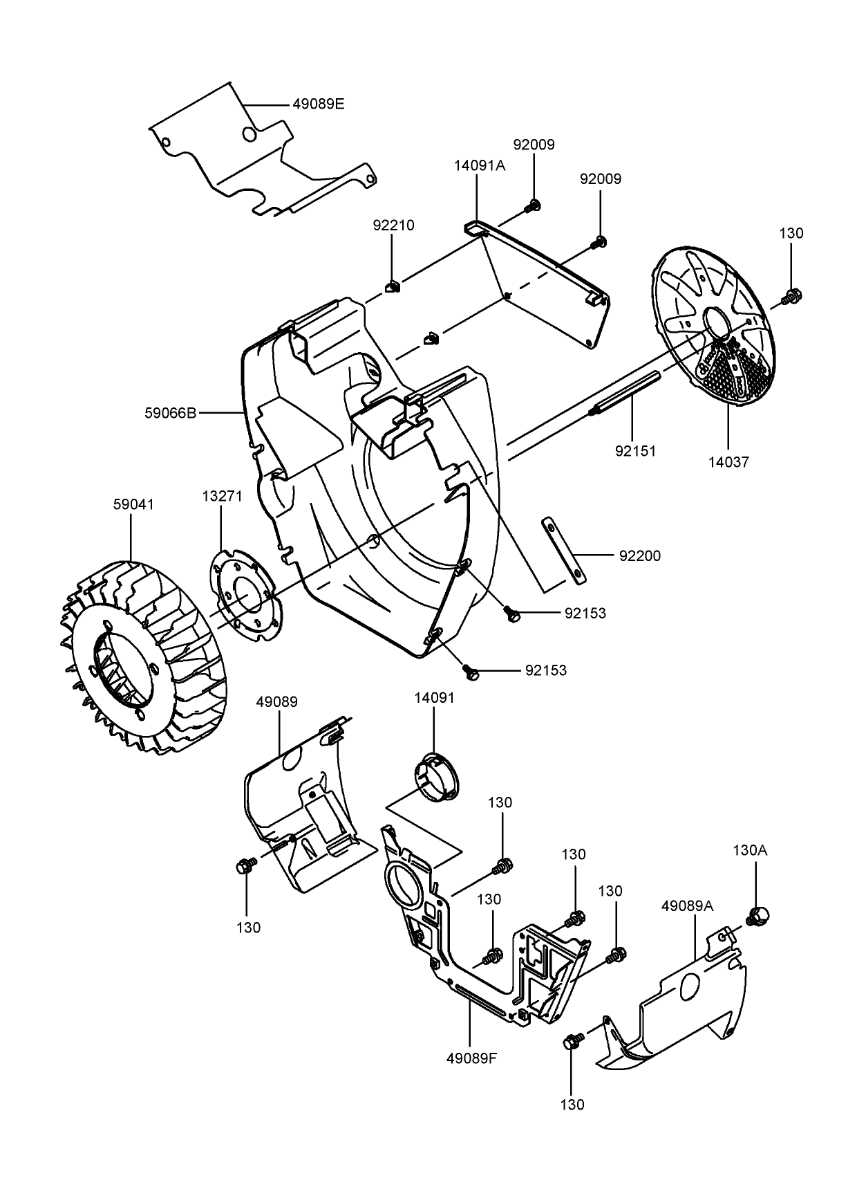 Cooling Equipment Assembly Kawasaki FH721D-CS05-R