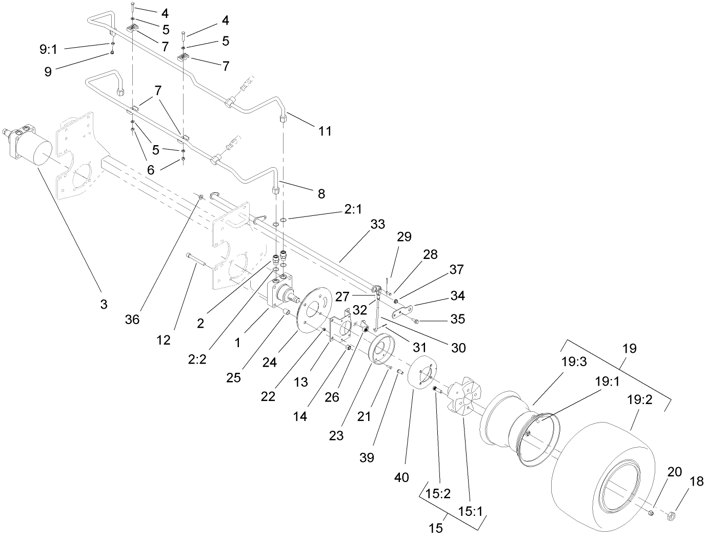 Front Wheel and Brake Assembly