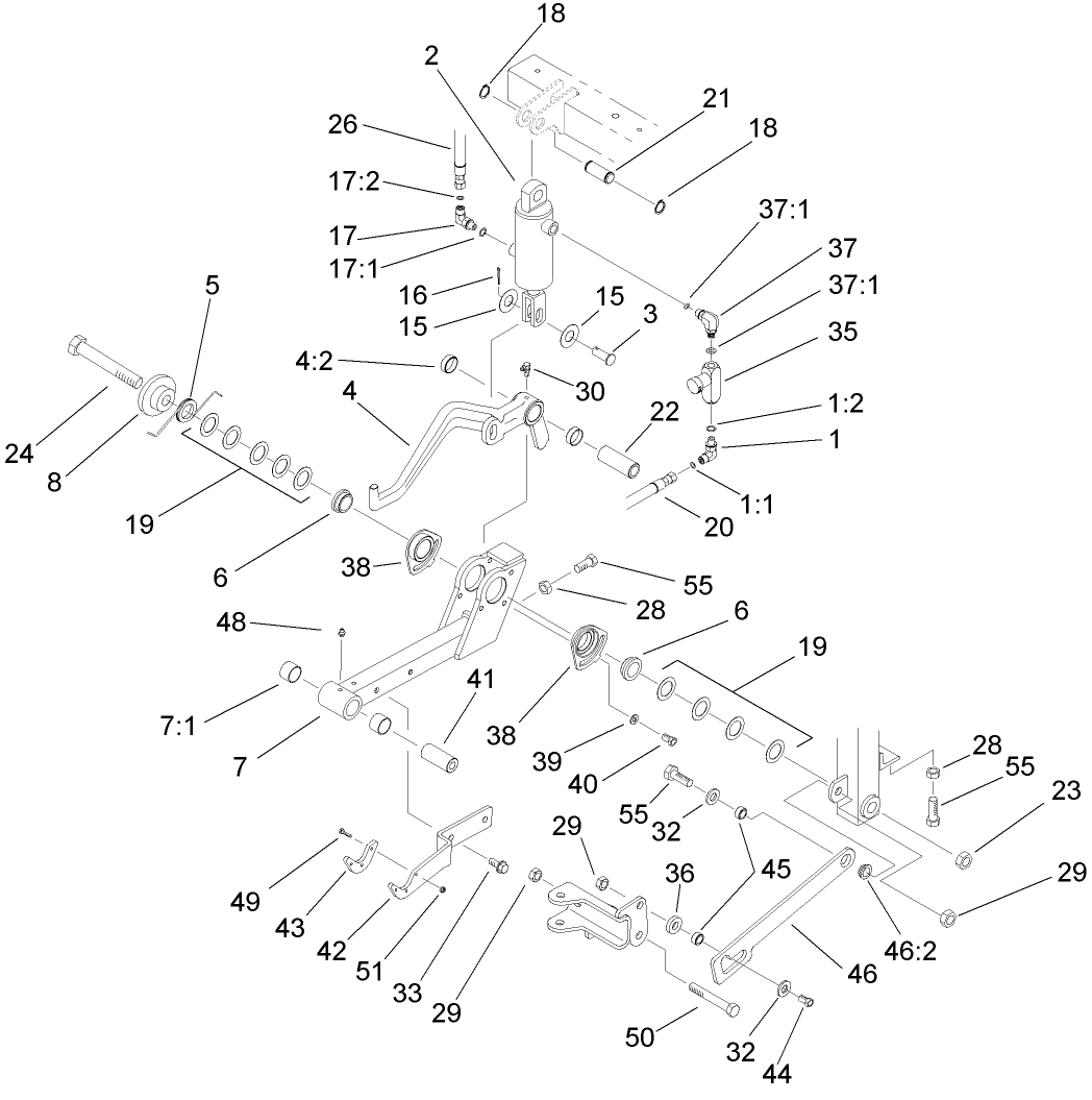 Center Lift Arm Assembly
