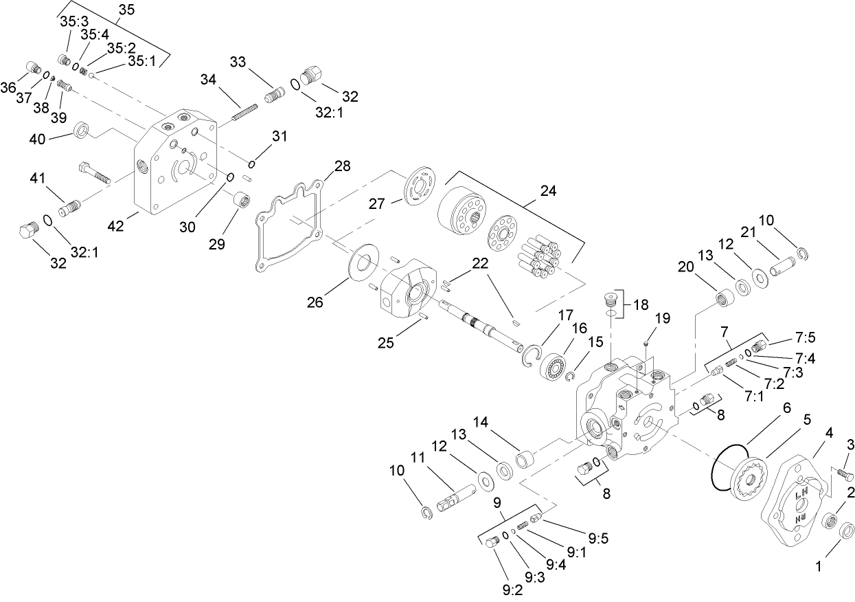 Variable Piston Pump Assembly No. 108-2934