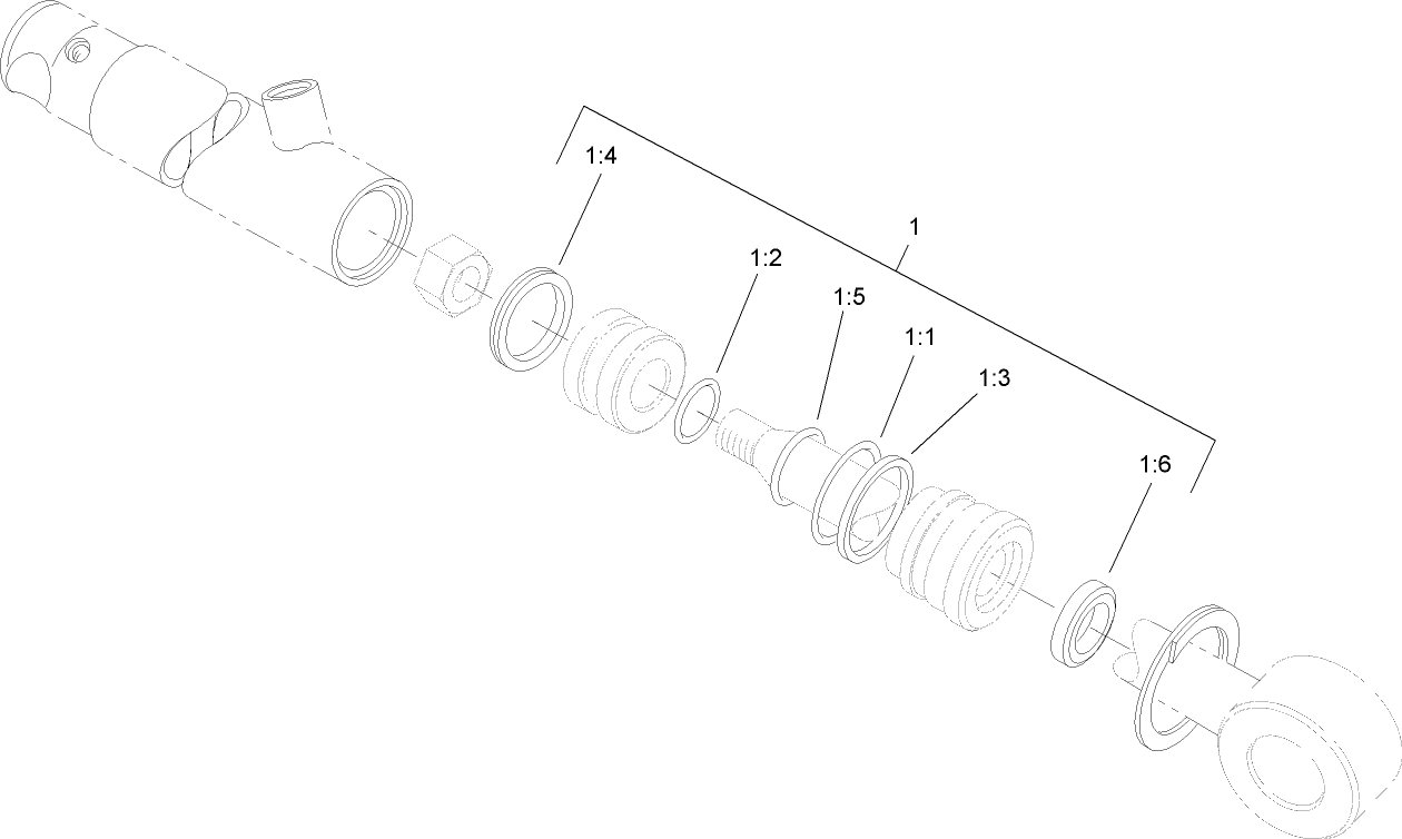 Hydraulic Cylinder Assembly No. 110-1338