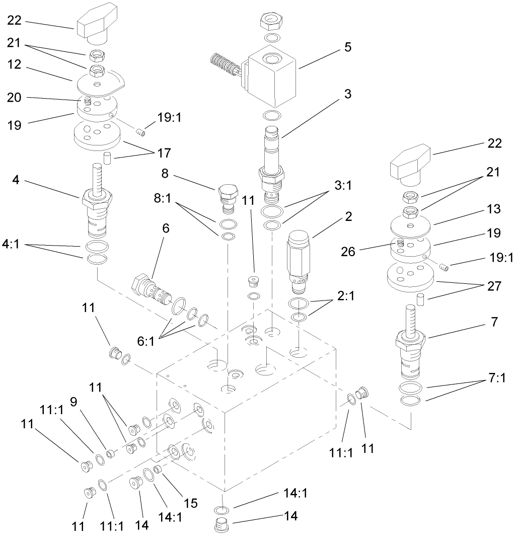 Hydraulic Manifold Assembly No. 104-4841