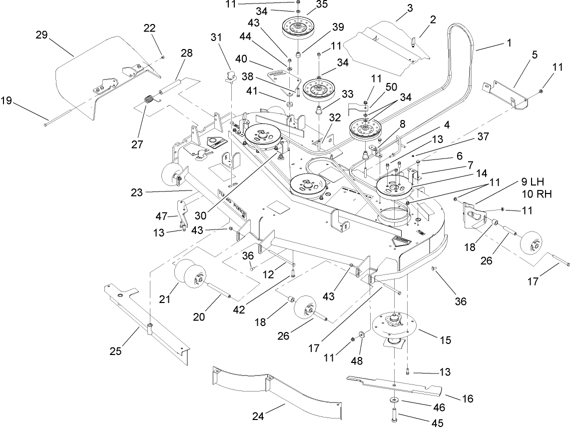 60 Inch Deck Assembly