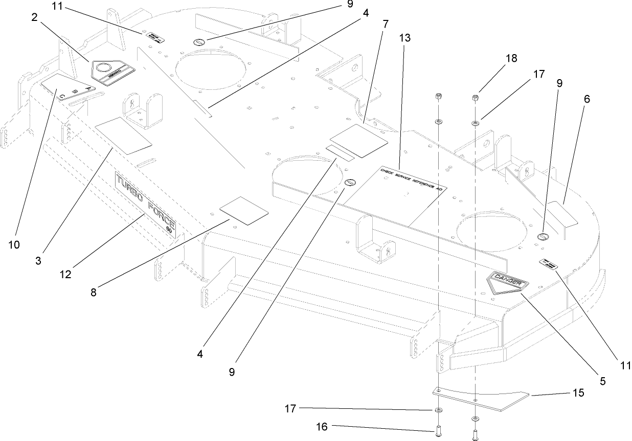 Deck Decal Assembly No. 107-1624