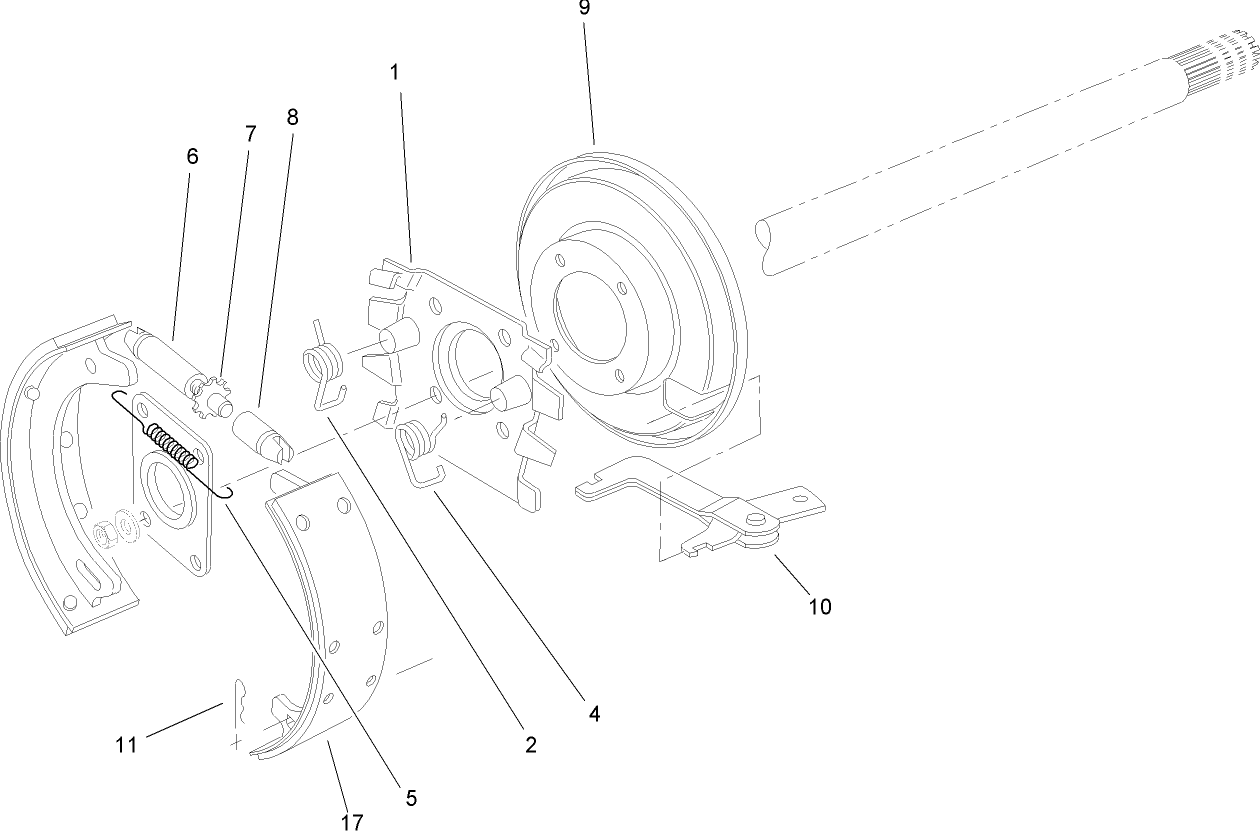 LH Brake Assembly No. 84-8580