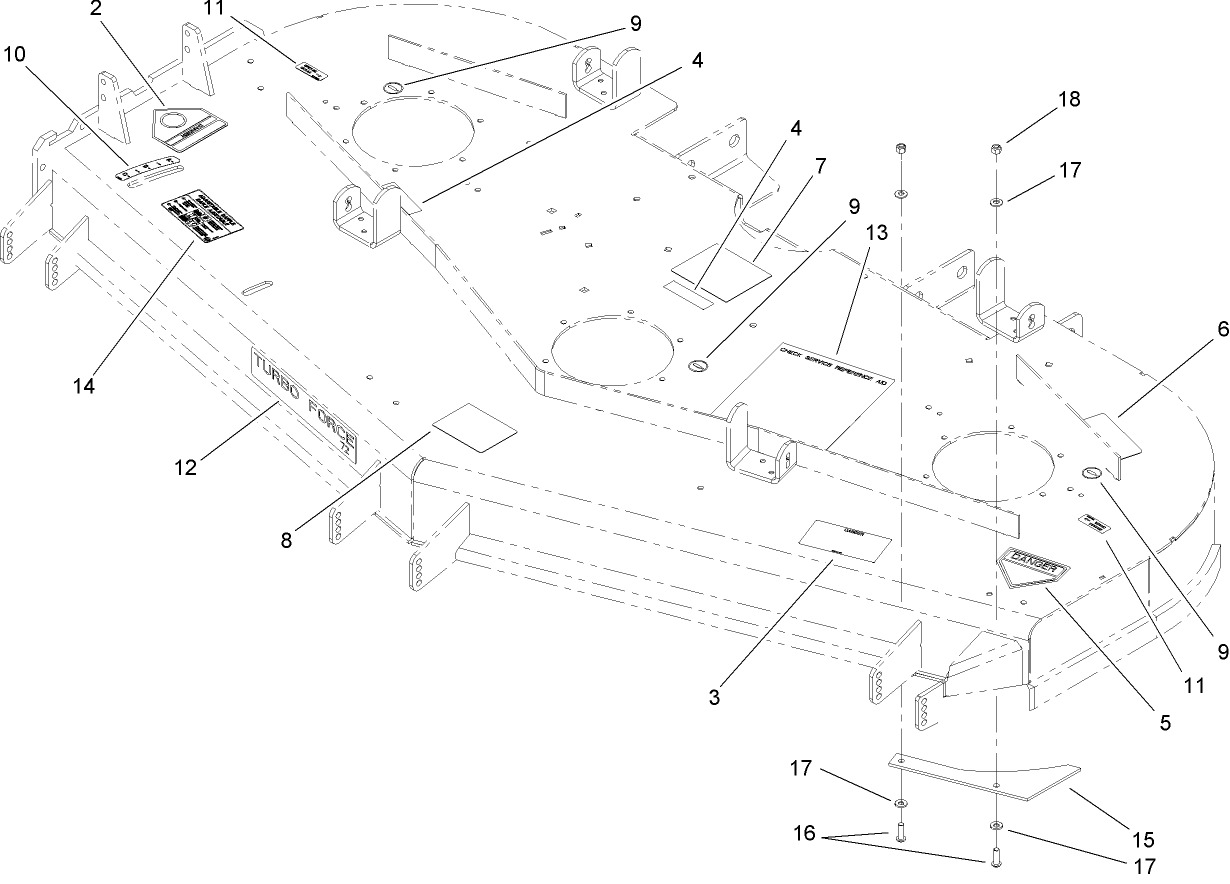 Deck Decal Assembly No. 107-1625