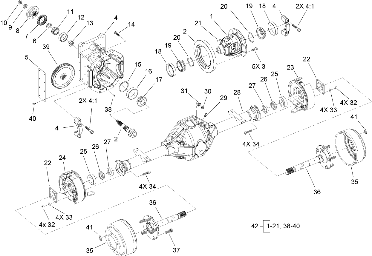 Front Axle Assembly No. 86-9630-03