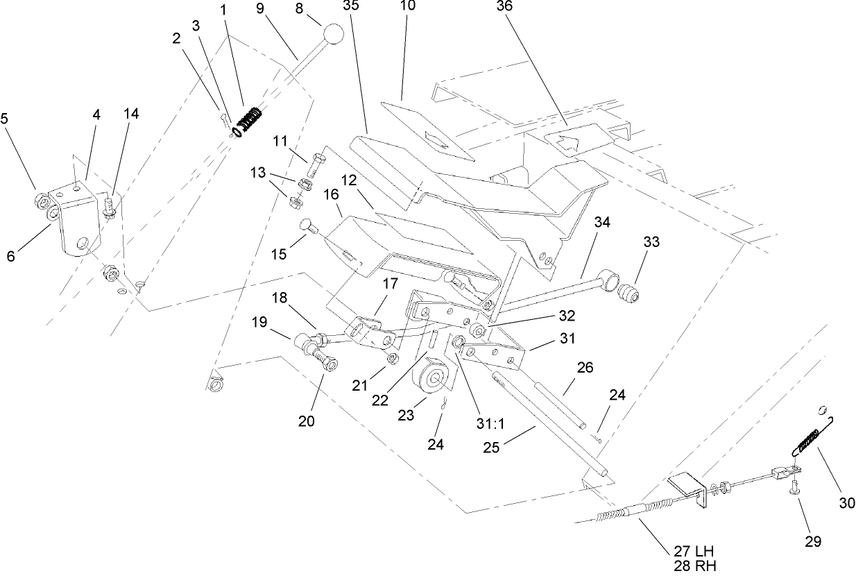Traction Pedal Assembly