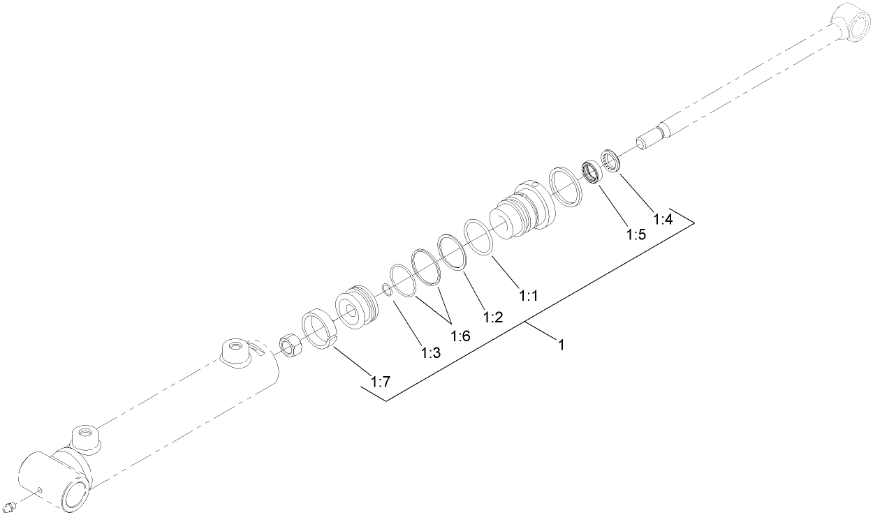 Hydraulic Cylinder Assembly No. 108-4433