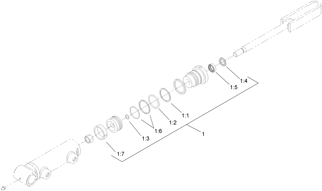 Hydraulic Cylinder Assembly No. 108-4435