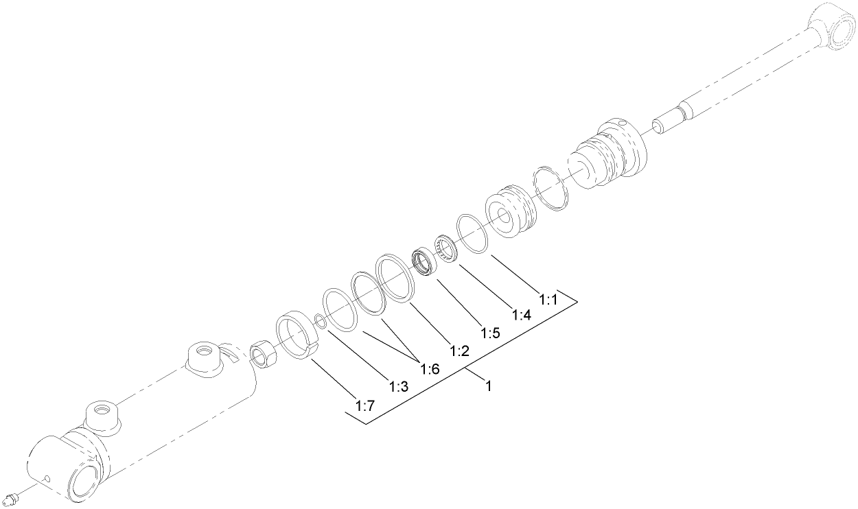 Hydraulic Cylinder Assembly No. 108-4436