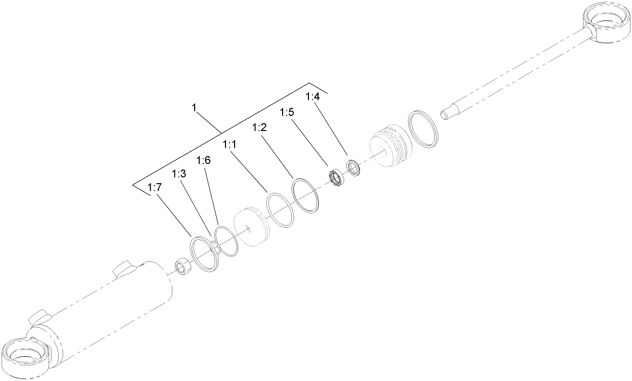 Hydraulic Cylinder Assembly No. 108-4434
