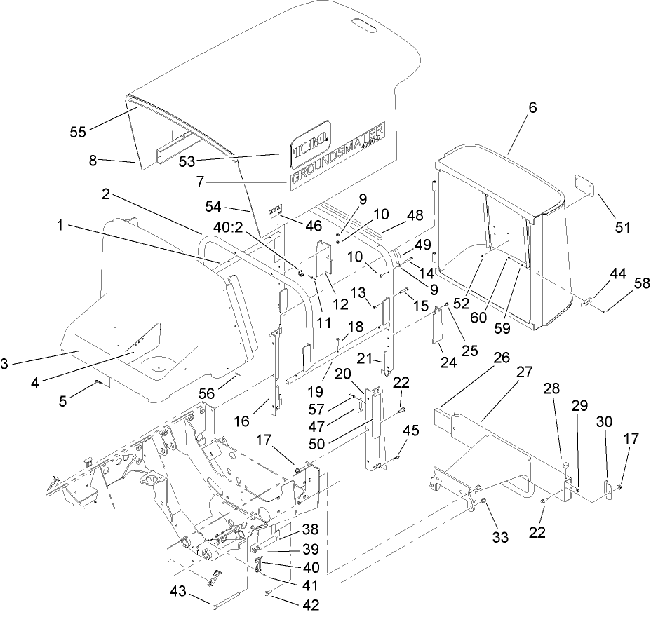 Hood Screen and Bumper Assembly