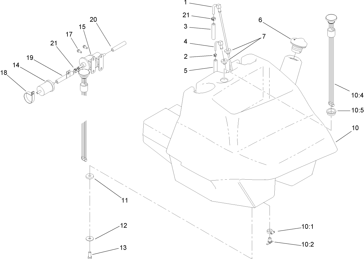 Fuel Tank and Filter Assembly